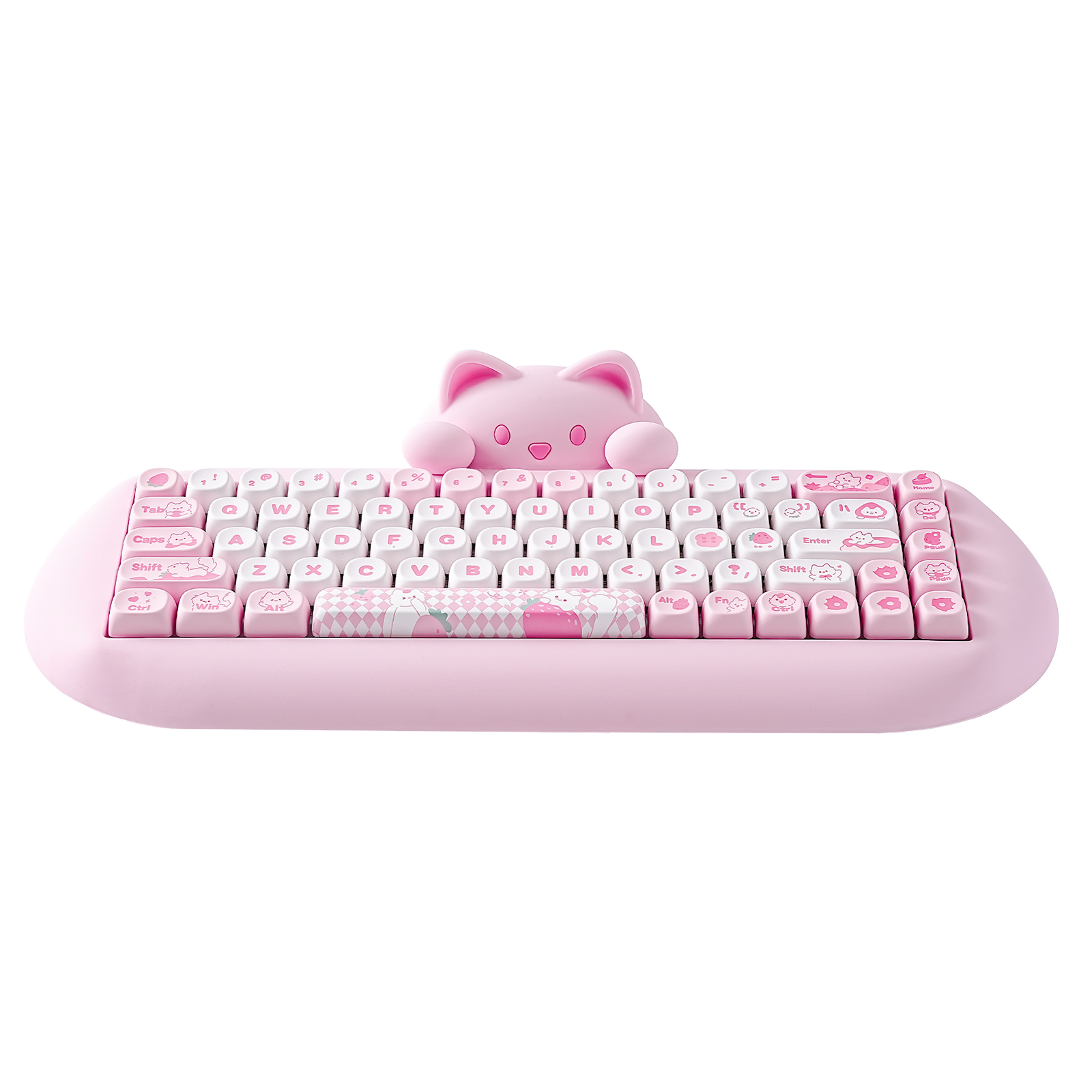 Pc Gaming Pink - YUNZII C68 różowy 65% Hi-Fi słodki